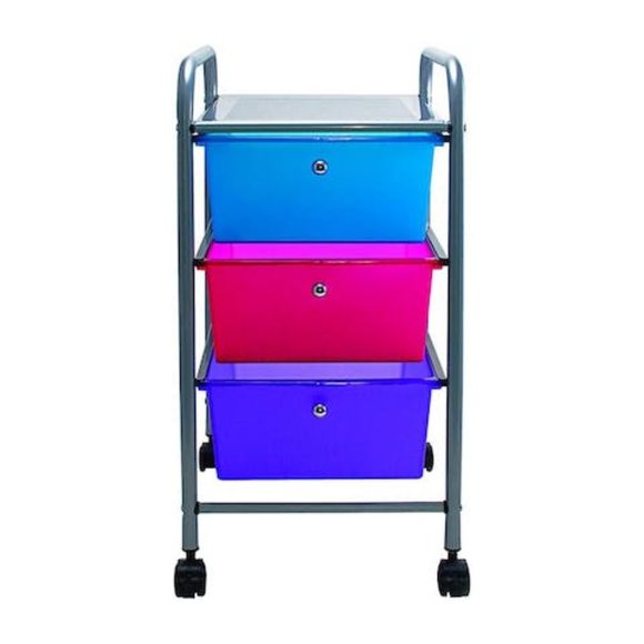 Advantus 3-Drawer Organizers-3-Drawer Organizer, w/ Casters